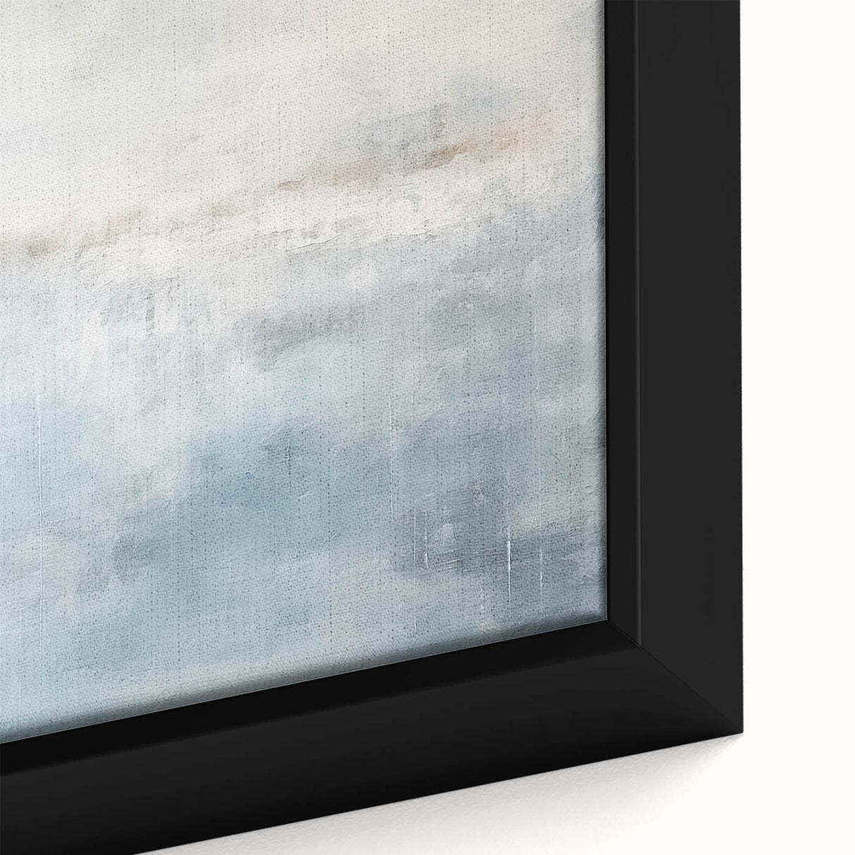 Close-up of abstract strokes wall art in vibrant colors, showcasing a textured design on a framed canvas, perfect for modern home decor.