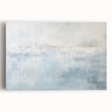 Abstract wall art featuring vibrant strokes in shades of blue, pink, and yellow on stretched canvas, perfect for modern home decor and artistic flair.