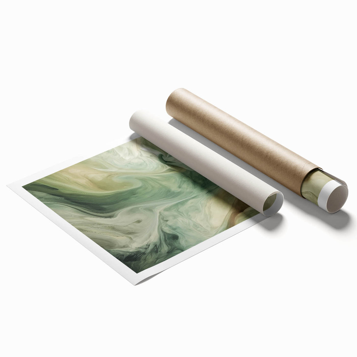 Abstract strokes wall art print showcasing vibrant colors and dynamic patterns, rolled and ready for framing, ideal for modern home decor and artistic spaces.