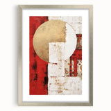 Abstract wall art print showcasing dynamic strokes in a blend of silver and grey tones, elegantly framed with a matte finish, ideal for contemporary decor.