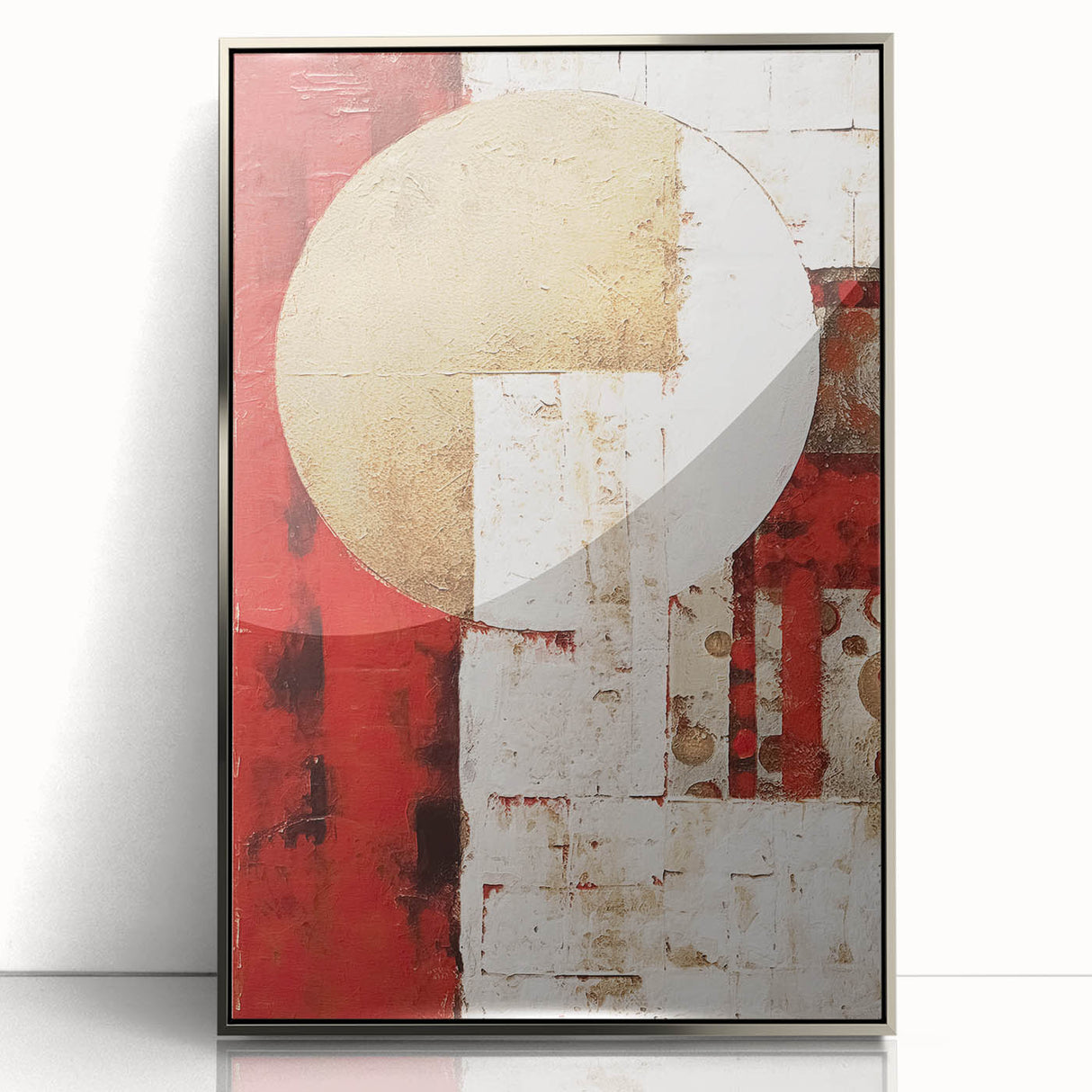 Framed abstract strokes wall art in silver acrylic, showcasing dynamic patterns and textures, perfect for modern home decor and enhancing interior aesthetics.