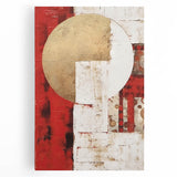 Colorful abstract strokes in vibrant hues on stretched canvas wall art, showcasing a modern artistic design that enhances home decor and interior aesthetics.