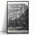 Modern Wall Art: Winter Scene - Monochrome Abstract Nature Print