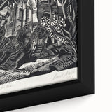 Modern Wall Art: Winter Scene - Monochrome Abstract Nature Print