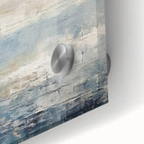 Close-up view of a vibrant abstract strokes wall art piece, showcasing bold colors and fluid designs on acrylic glass, perfect for modern home decor.