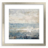 Abstract wall art featuring colorful strokes in a silver frame, designed to enhance modern interiors. The artwork presents a vibrant blend of hues, adding a contemporary touch to home decor.