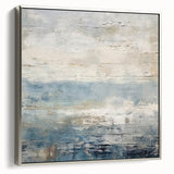 Framed abstract wall art featuring silver strokes on a textured canvas, showcasing a modern design that enhances contemporary decor aesthetic.