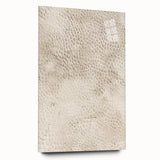 Abstract wall art print featuring colorful strokes on acrylic glass, displayed in a side view to showcase its vibrant design and sleek edges, perfect for modern decor.