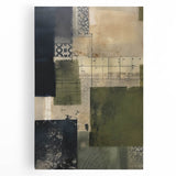 Abstract strokes wall art on stretched canvas in vibrant colors, showcasing dynamic brushwork and modern design, perfect for contemporary decor.