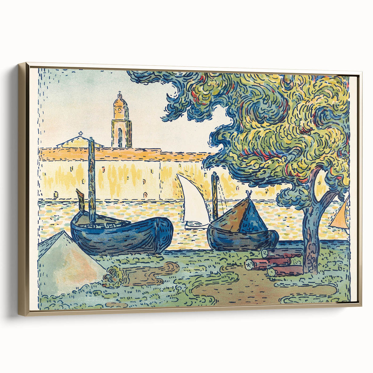 Modern Wall Art: Paul Signac's Port of Saint-Tropez (1894)