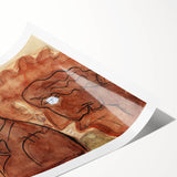 Modern Wall Art: Leo Gestel's Caricature of Himself and Wife