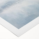 Abstract wall art on rolled canvas showcasing vibrant strokes in shades of blue, pink, and gold, ideal for modern home decor, presented in a protective cardboard tube.