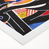 Modern Wall Art: Child in Rocker - Vibrant Abstract Portrait Print