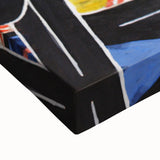 Modern Wall Art: Child in Rocker - Vibrant Abstract Portrait Print