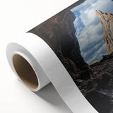 Stunning rolled canvas artwork showcasing a vibrant landscape with intricate cave formations, perfect for home decor. Comes securely packaged in a durable cardboard tube.