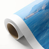 Vibrant rolled canvas print showcasing a stunning cliff landscape, highlighting intricate details and rich colors, ideal for enhancing home decor.