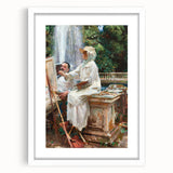 Romanticism Art: The Fountain at Villa Torlonia by Sargent Canvas
