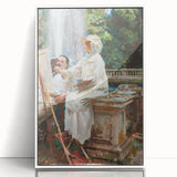 Romanticism Art: The Fountain at Villa Torlonia by Sargent Canvas
