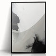 Acrylic Glass Art for Dining Room Walls - Black & White Abstract