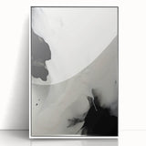 Acrylic Glass Art for Dining Room Walls - Black & White Abstract