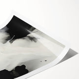 Acrylic Glass Art for Dining Room Walls - Black & White Abstract