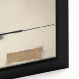 Black & Beige Canvas –  Minimalist Abstract Living Room Wall Art