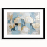 Abstract geometric frame in matte black design, showcasing a modern artistic touch, suitable for contemporary decor, highlighting clean lines and unique shapes.