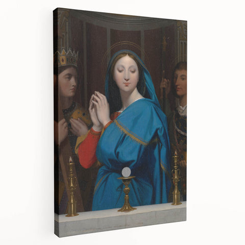 Neoclassical Religious Art Print - The Virgin Adoring the Host