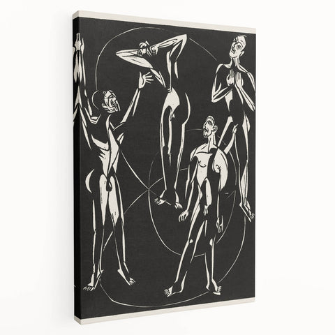 Expressionist Art: Feelings by Ernst Ludwig Kirchner Canvas Print
