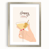 Extra large abstract art print in textured style, featuring muted earth tones, framed in silver, ideal for living room decor.