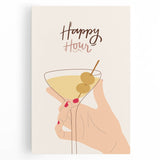 Black and white canvas print of assorted kitchen utensils, ideal for kitchen wall art.