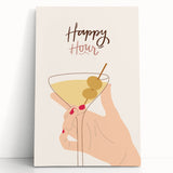 Large black and white stretched canvas featuring a vintage coffee cup design, ideal for kitchen wall art.