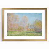 Impressionist Spring Landscape - Monet's Spring in Giverny, Framed Print