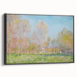 Impressionist Spring Landscape - Monet's Spring in Giverny, Framed Print