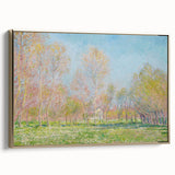 Impressionist Spring Landscape - Monet's Spring in Giverny, Framed Print