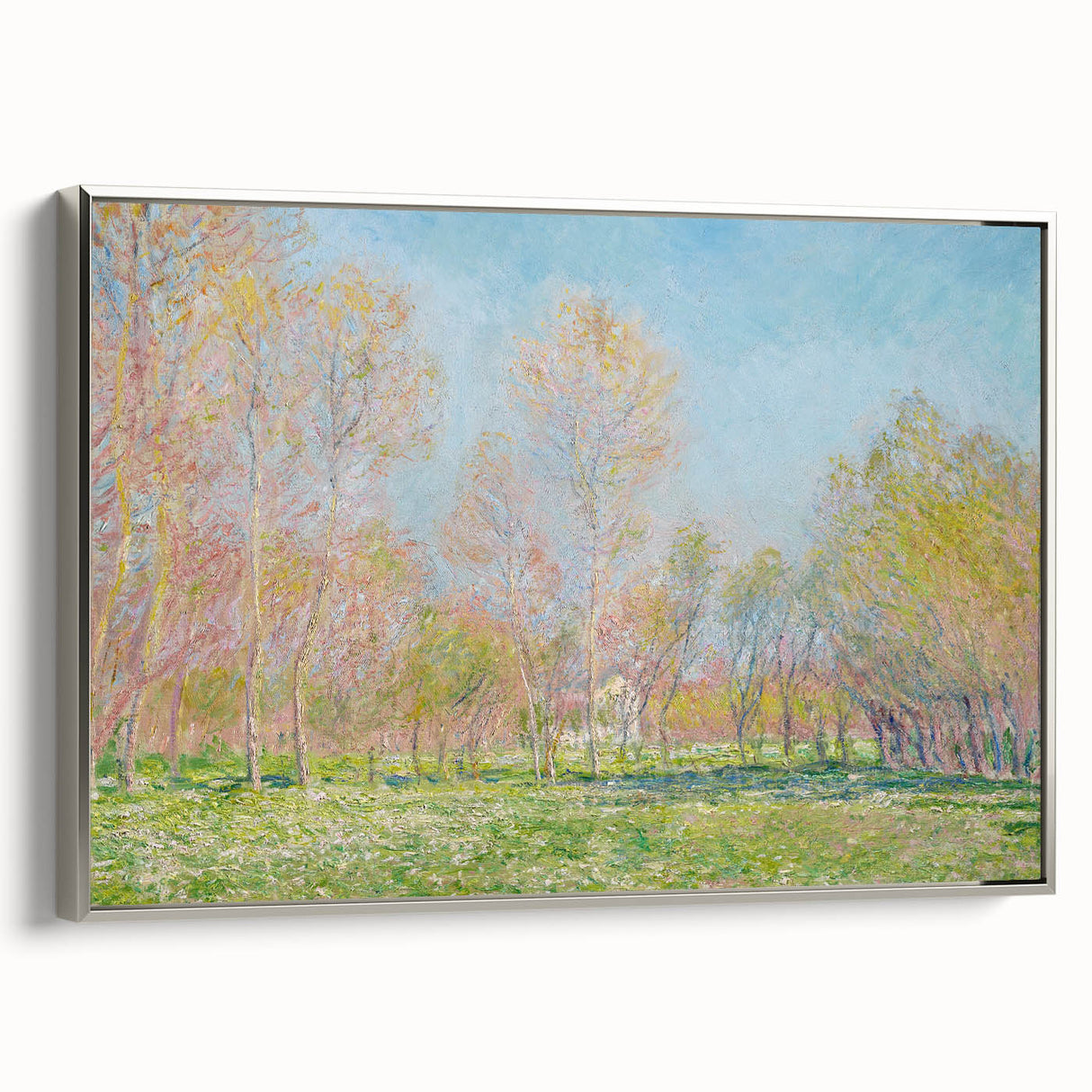 Impressionist Spring Landscape - Monet's Spring in Giverny, Framed Print
