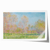 Impressionist Spring Landscape - Monet's Spring in Giverny, Framed Print
