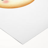 Children's Wall Decor - Sleeping Moon & Penguin Nighttime Print