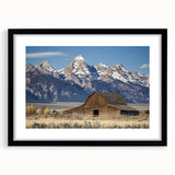 Elegant black barn frame showcasing a landscape artwork with a matte black finish, perfect for enhancing home decor aesthetics. Ideal for art enthusiasts and interior designers.