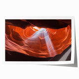 Stunning landscape print showcasing vibrant canyons in rich earthy tones, rolled for easy shipping and display. Perfect for home decor and nature enthusiasts.