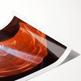 Vibrant landscape print showcasing majestic canyons in rich earth tones, rolled up for easy transport and display. Perfect for adding natural beauty to home decor.