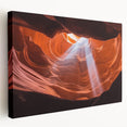 Stretched canvas artwork depicting a vibrant landscape of canyons, showcasing warm earthy tones and intricate details, perfect for enhancing home decor.