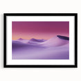 Desert landscape framed artwork featuring a black mat and sleek black frame, showcasing vibrant hues of orange and yellow sunset with intricate details.