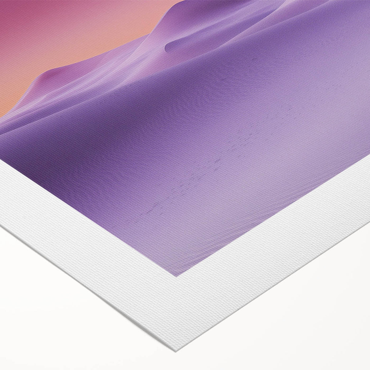 Vibrant desert landscape canvas print showcasing warm tones of orange and yellow, rolled and ready for display, ideal for home decor or artistic enhancement.