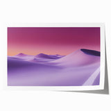 Desert landscape rolled print showcasing vibrant sandy hues and textured details, elegantly packaged in a protective cardboard tube for easy display.