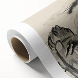 Modern Wall Art - Figures and Cab - Contemporary Abstract Urban Scene