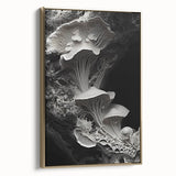 Framed canvas wall art depicting a serene landscape in muted earth tones, ideal for bedroom decor.