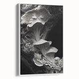 Vintage poster art of natural elements in vibrant colors on extra-large framed canvas, ideal for living room decor.