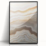 Large abstract wall art featuring swirling blue and green patterns on a framed acrylic print.
