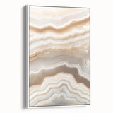 Vintage poster art featuring close-up nature elements on a framed canvas, with vibrant colors, ideal for living room decor.